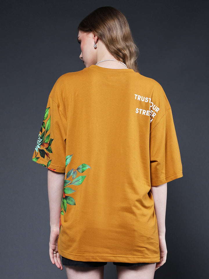 Mandala Roots Women Premium Oversized T-Shirt