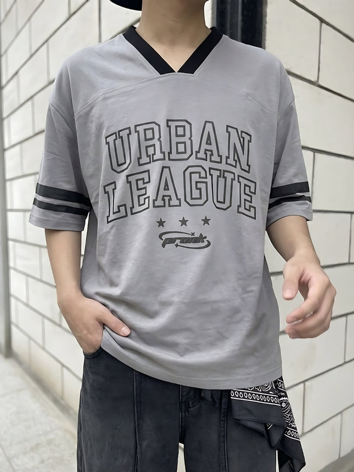Men Oversized Varsity T-Shirt