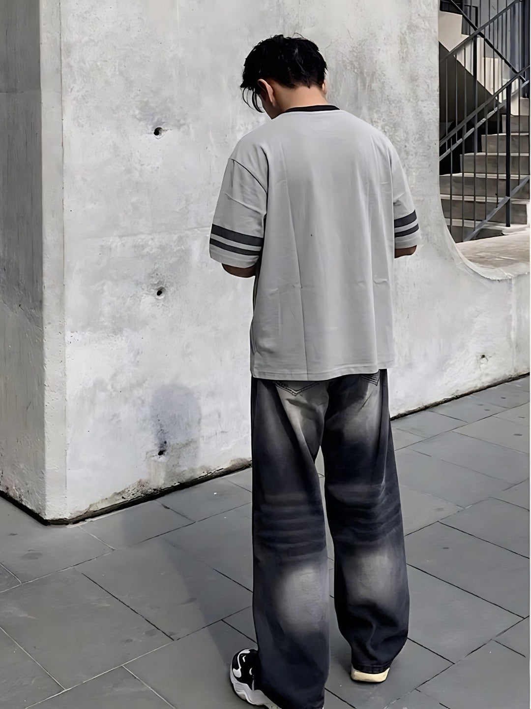Men Oversized Varsity T-Shirt