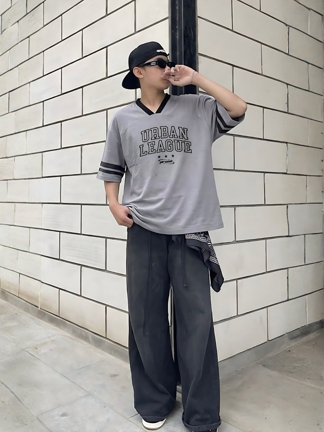 Men Oversized Varsity T-Shirt