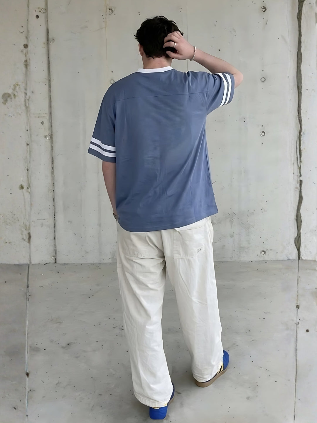 Men Oversized Varsity T-Shirt