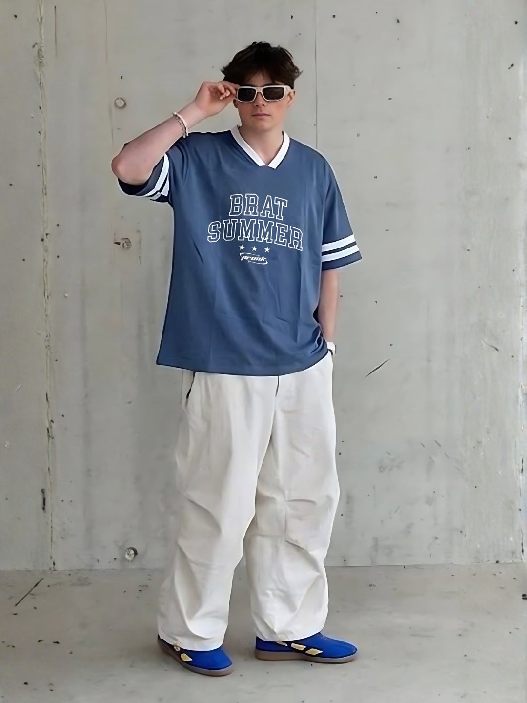 Men Oversized Varsity T-Shirt