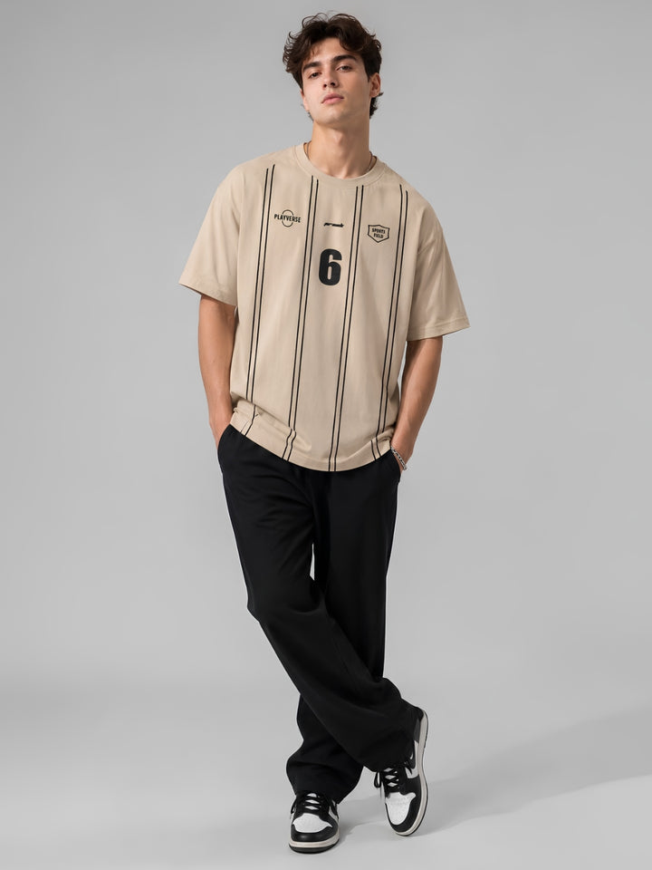 Playverse Men Printed Oversized Printed T-Shirt