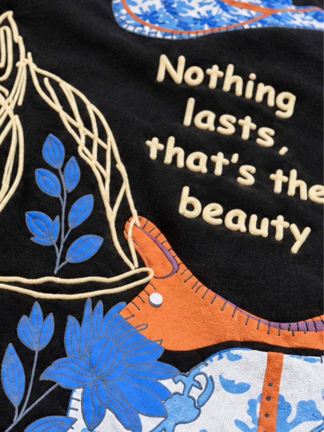 WILD AND ETERNAL Puff Printed Men Premium Oversized T-Shirt