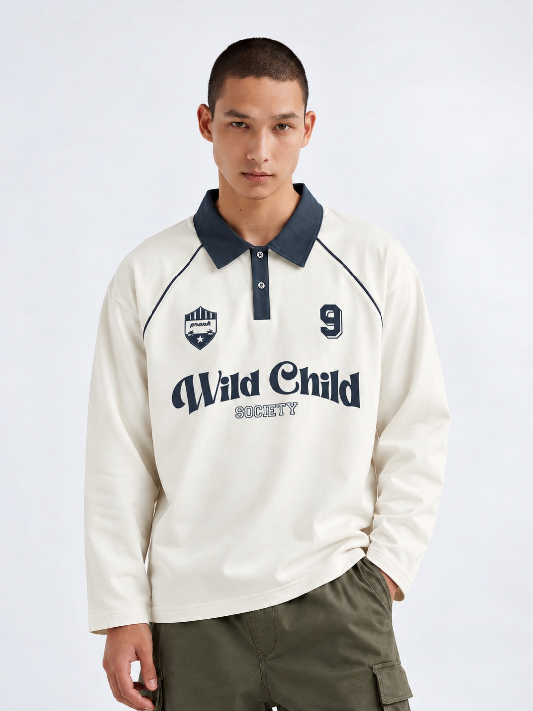 Men Premium Printed Oversized Fit Polo T-Shirt