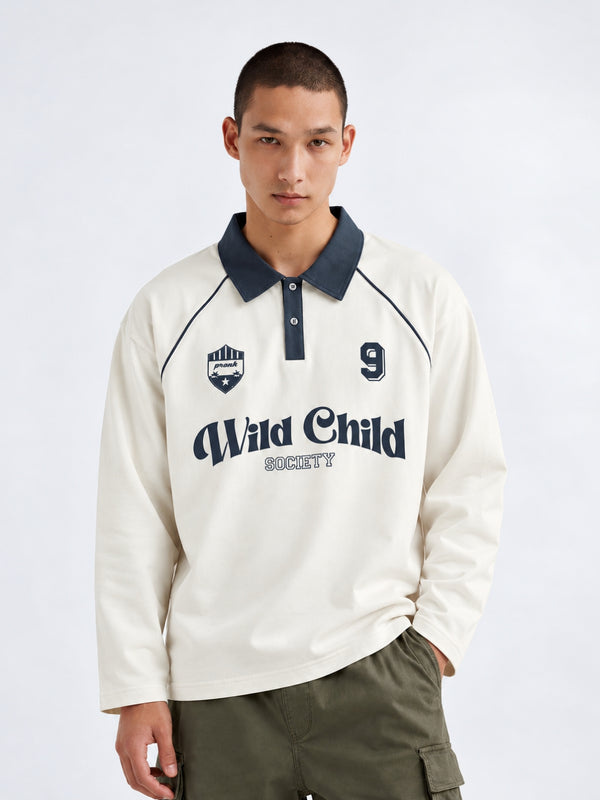 Men Premium Oversized Full Sleeve Polo T-Shirt