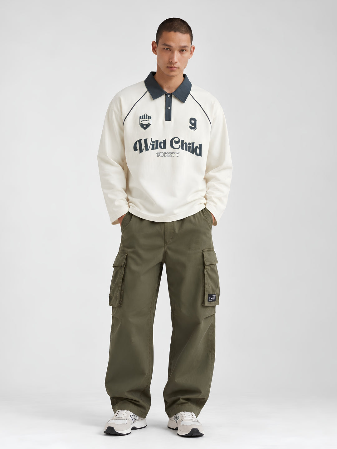 Men Premium Printed Oversized Fit Polo T-Shirt