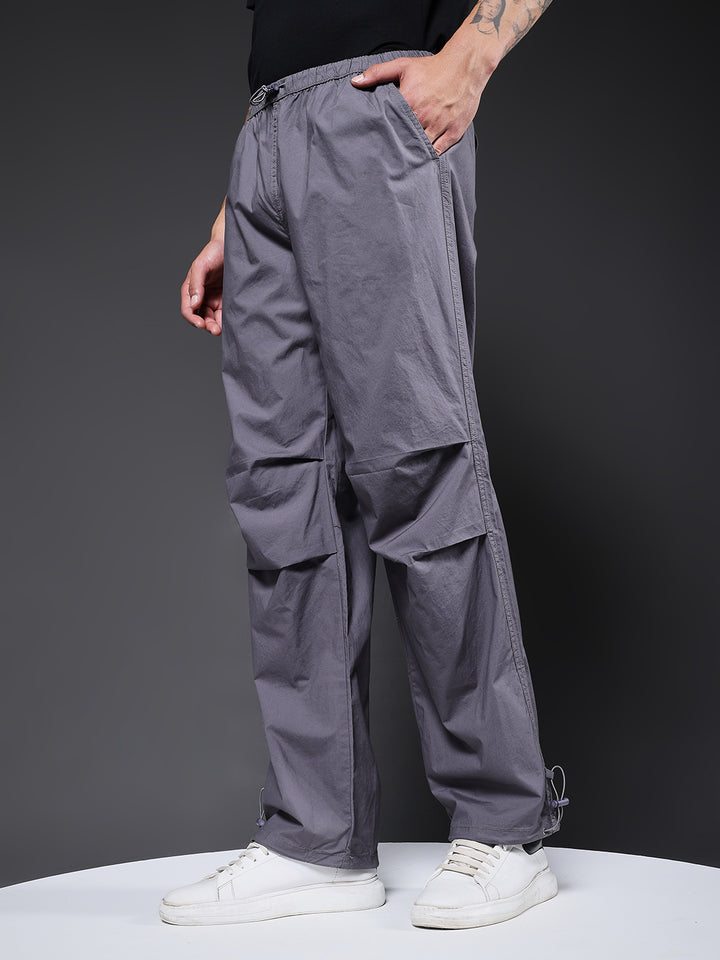 Parachute Pants For Men - Grey