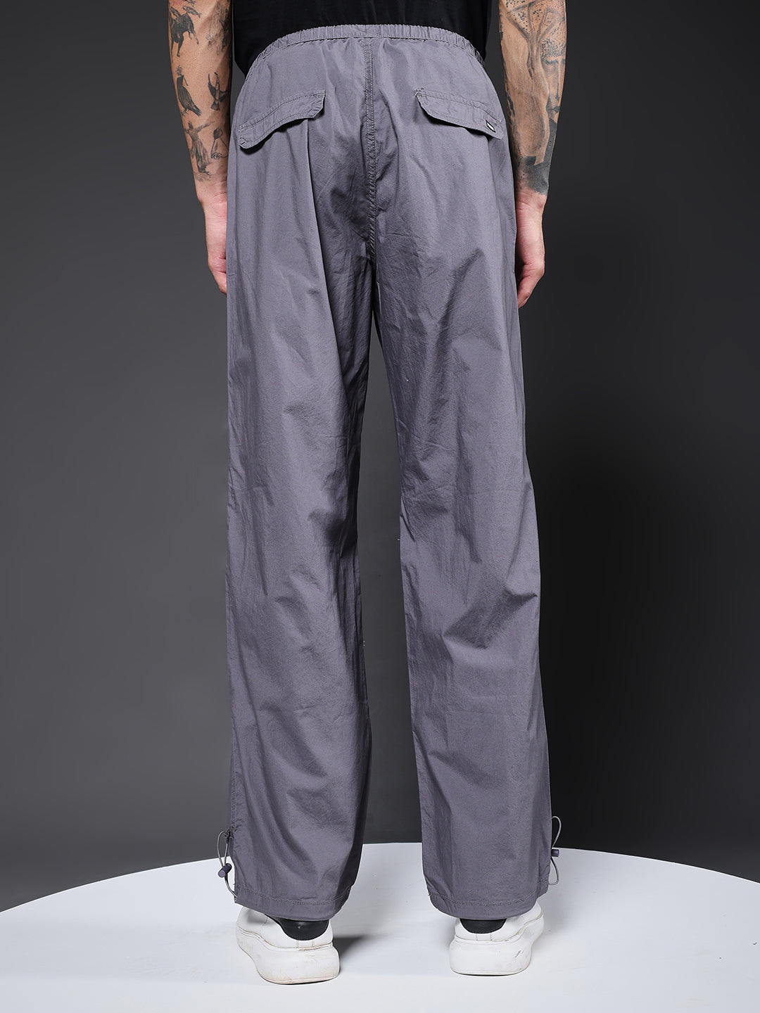 Parachute Pants For Men - Grey