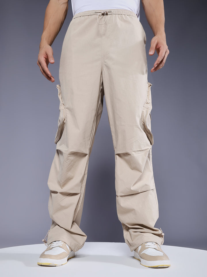 Parachute Pants For Men - Beige