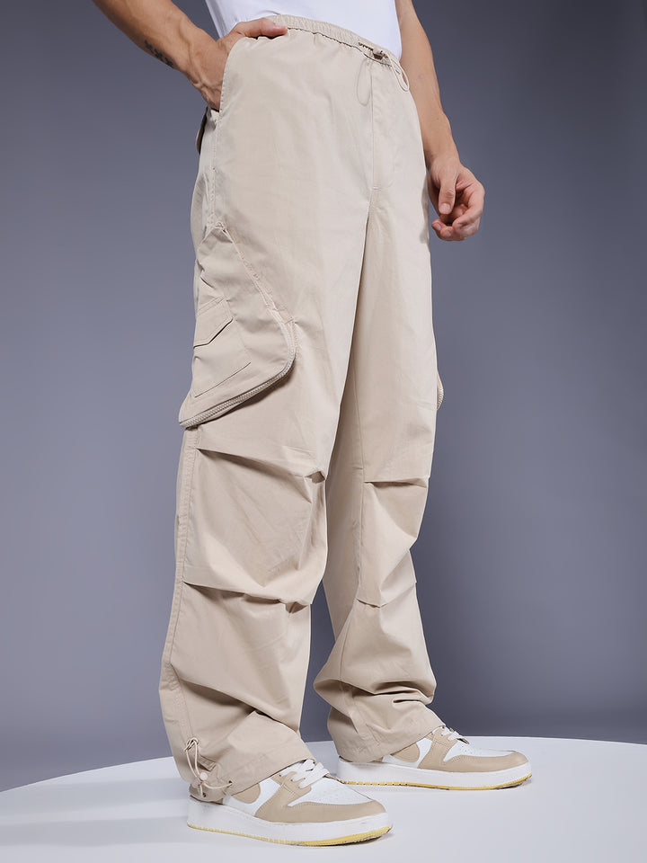 Parachute Pants For Men - Beige
