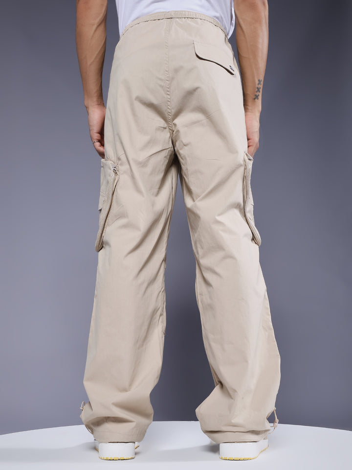 Parachute Pants For Men - Beige