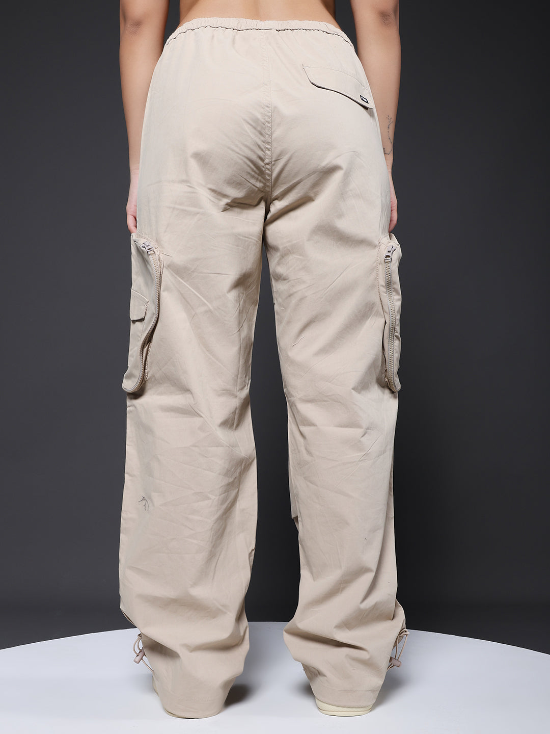 Parachute Pants For Women - Beige