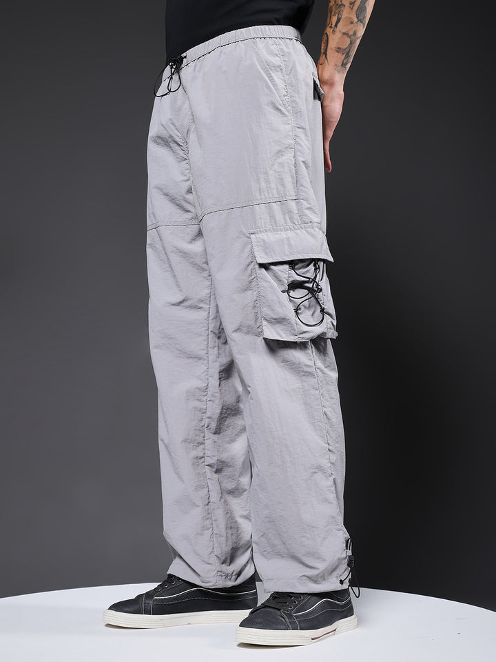 Parachute Pants For Men - Ash Grey