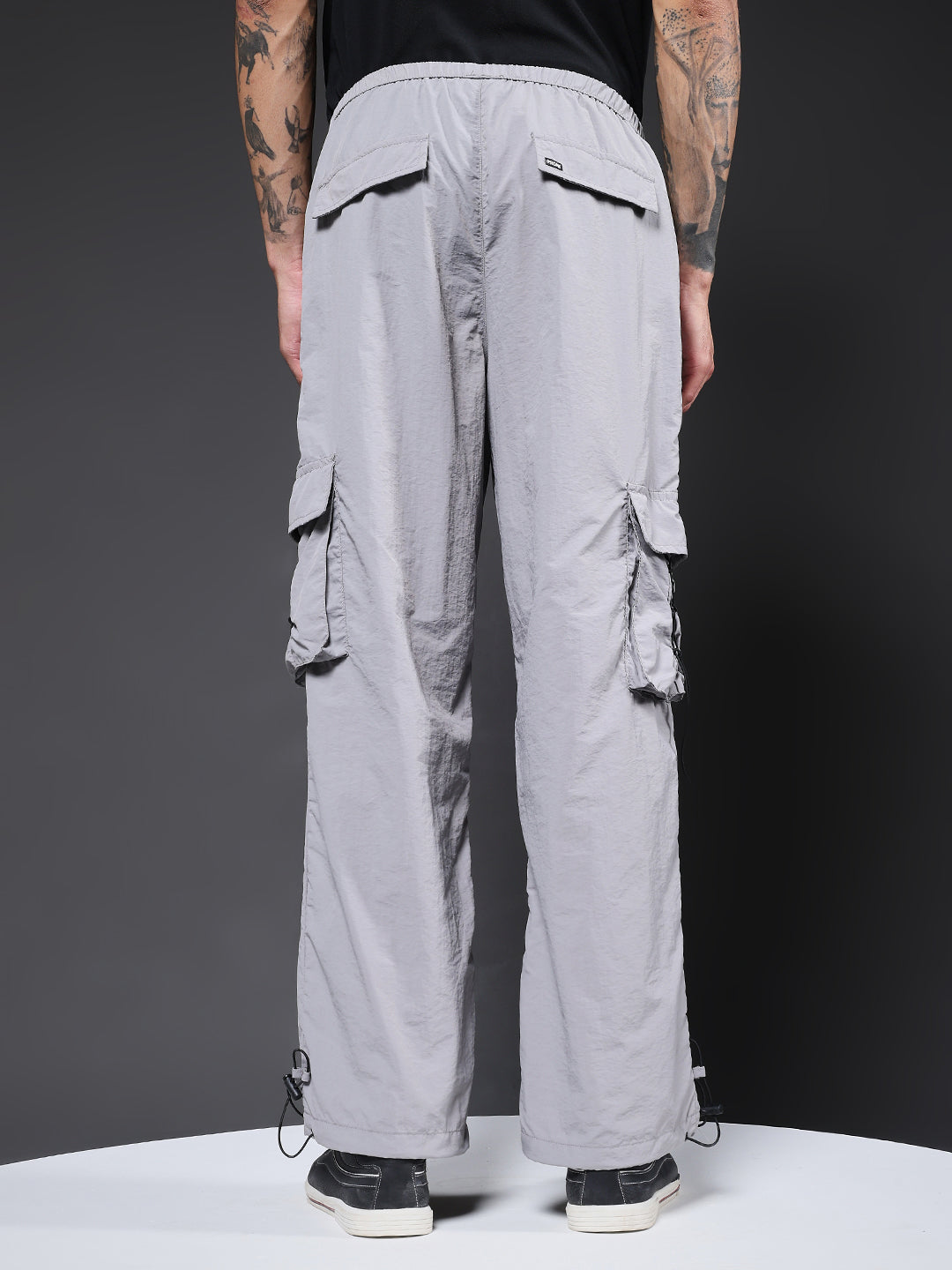 Parachute Pants For Men - Ash Grey