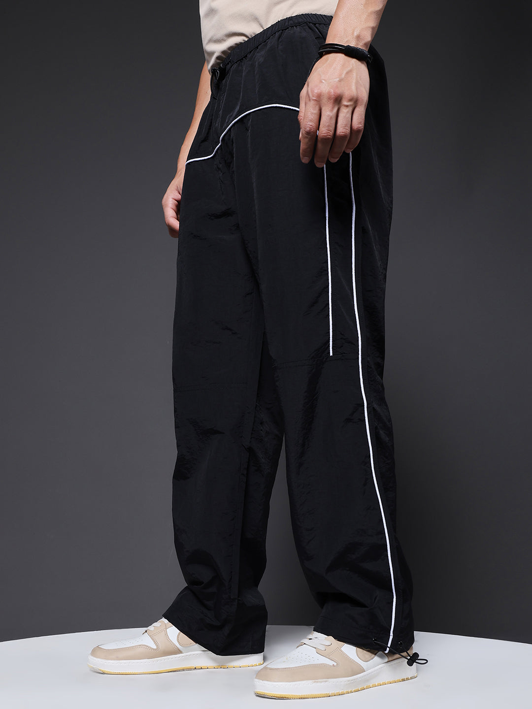 Striped Parachute Pants For Men – pronk.in
