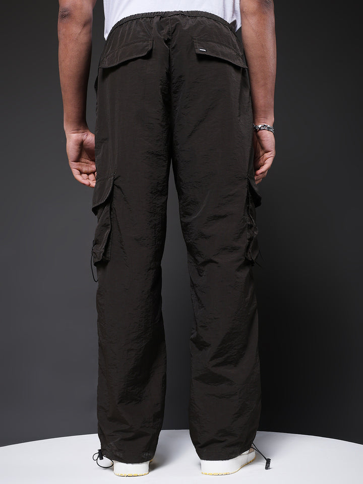Parachute Pants For Men - Olive Green