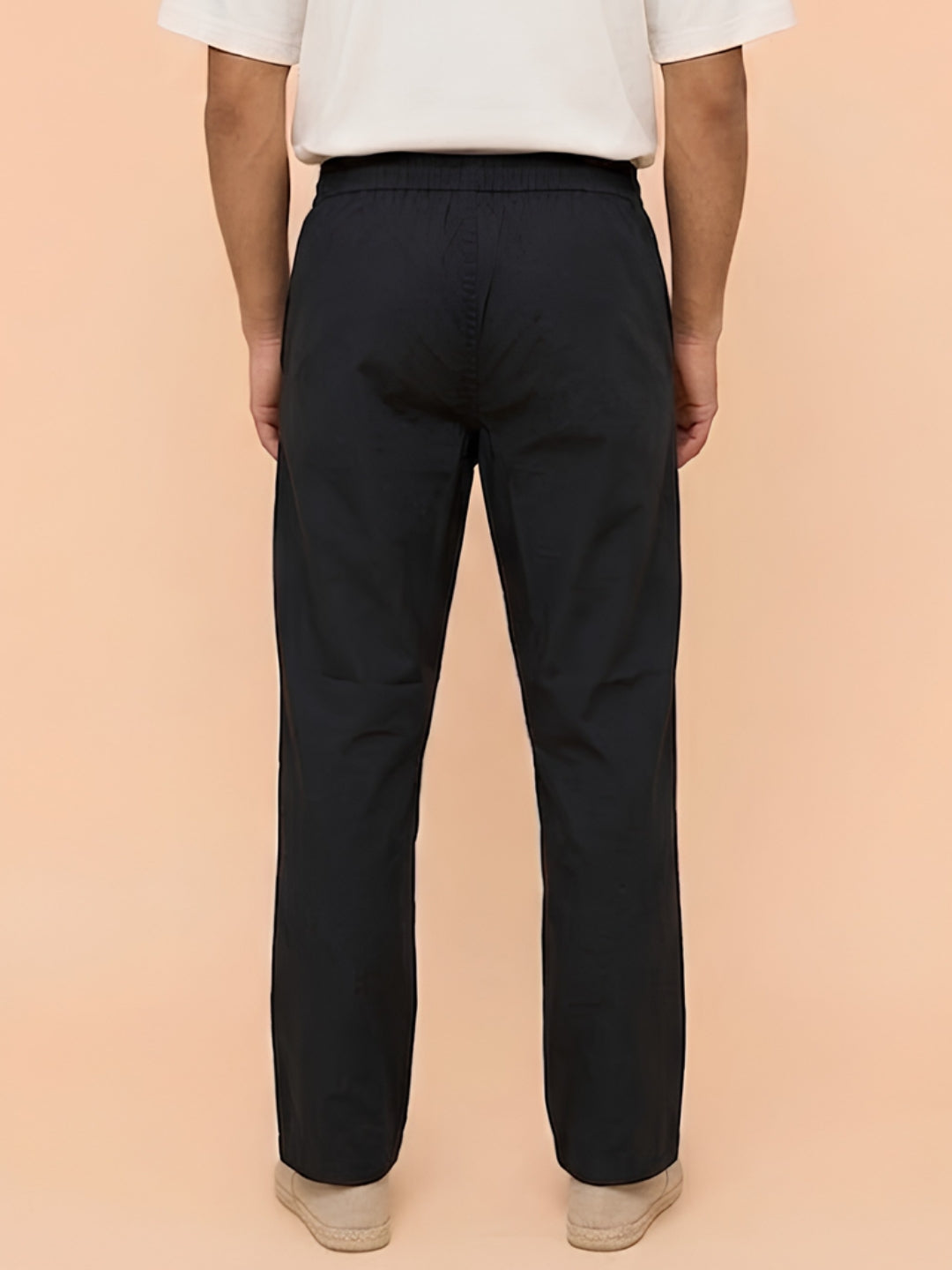 Cotton Pant for Men Solid - Black