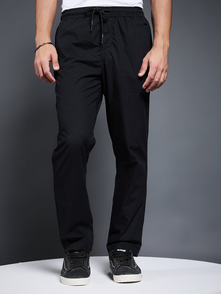 Cotton Pant for Men Solid - Black