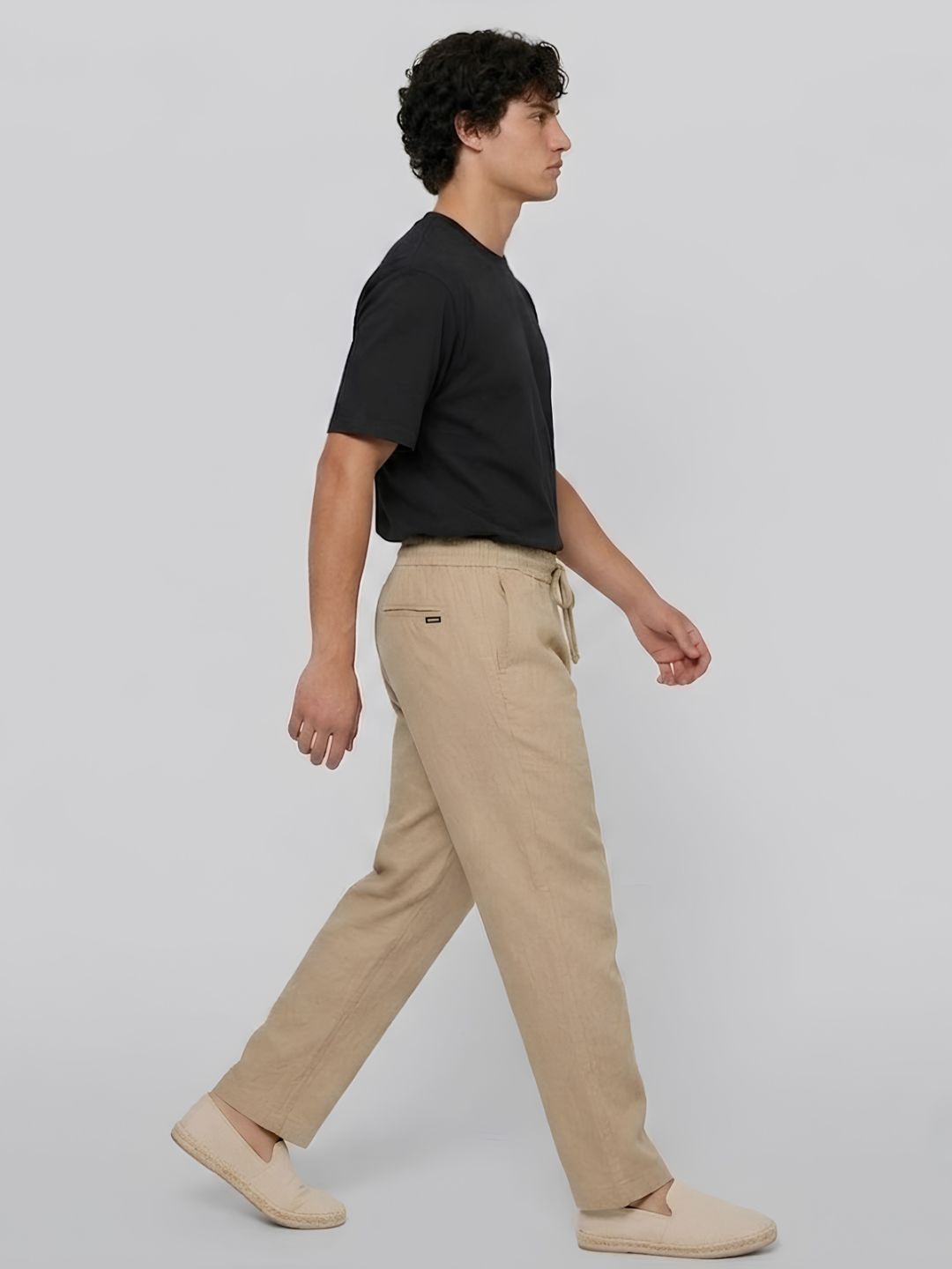 Cotton Pant for Men Solid - Khaki