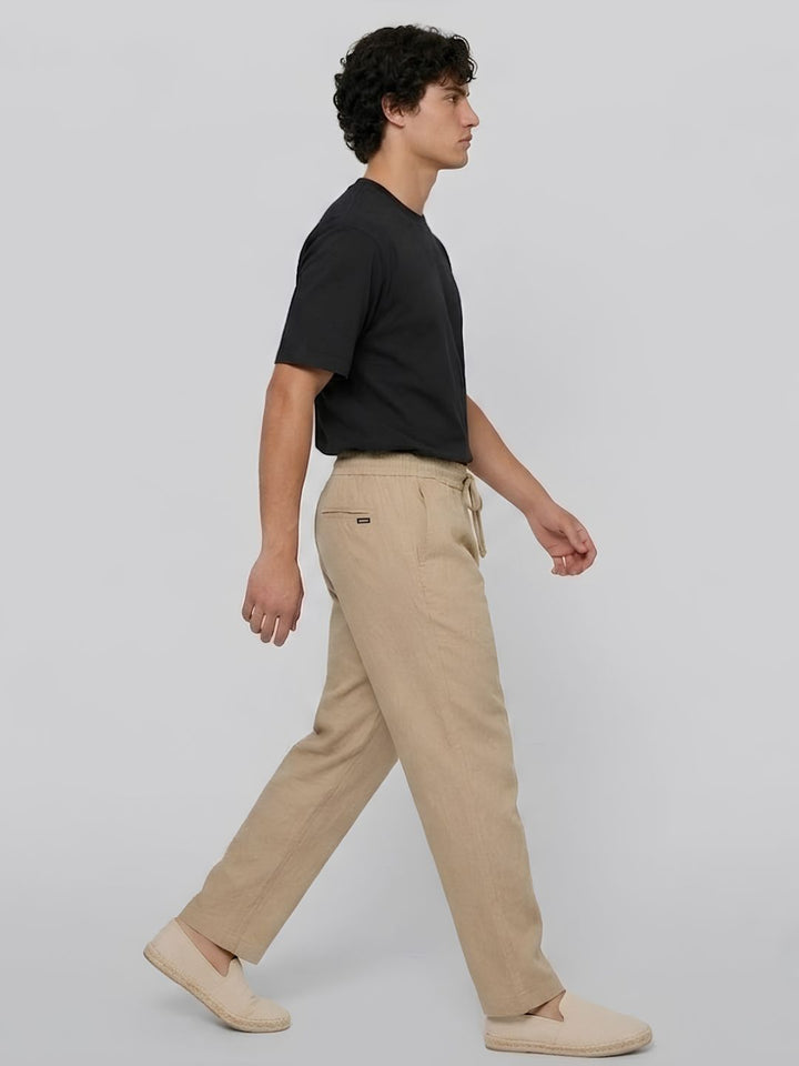 Cotton Pant for Men Solid - Khaki