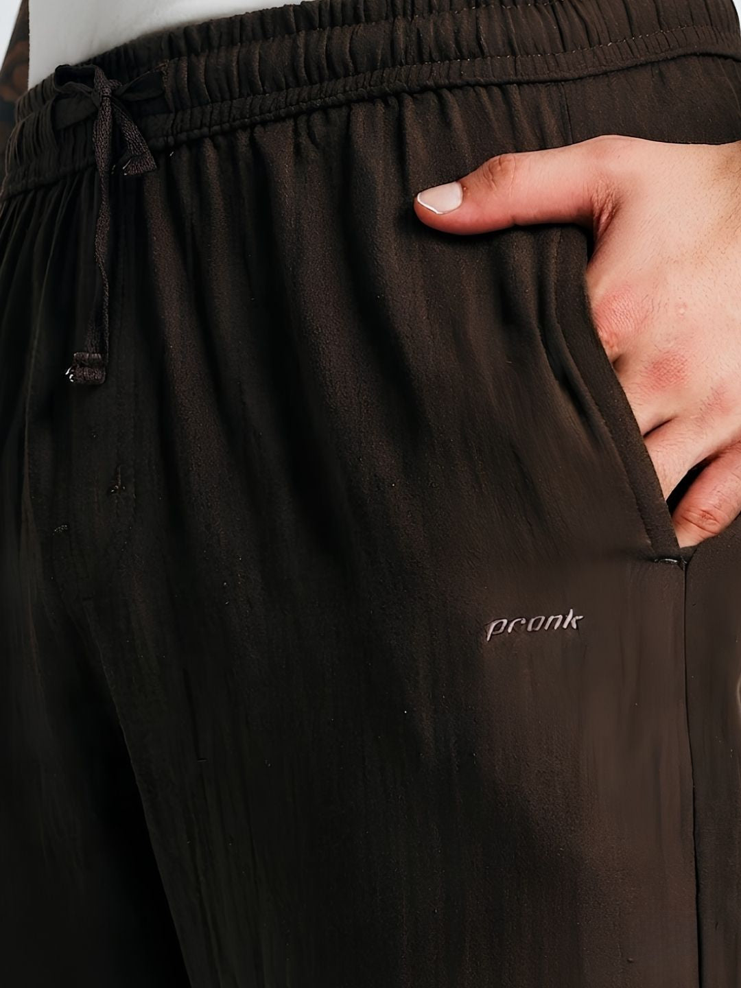 Women Solid Cotton lounge pant - Cocoa