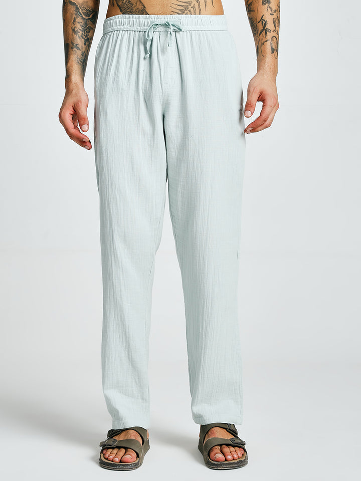Men Solid lounge pants - Sky