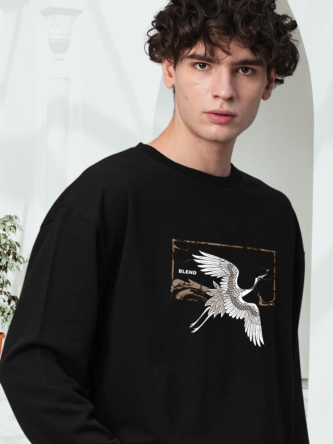 CONCRETE CRANES Drop Shoulder Premium Terry Sweatshirt