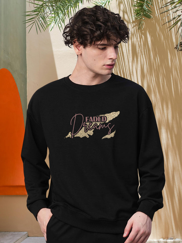 FADED DREAMS Drop Shoulder Premium Terry Sweatshirt