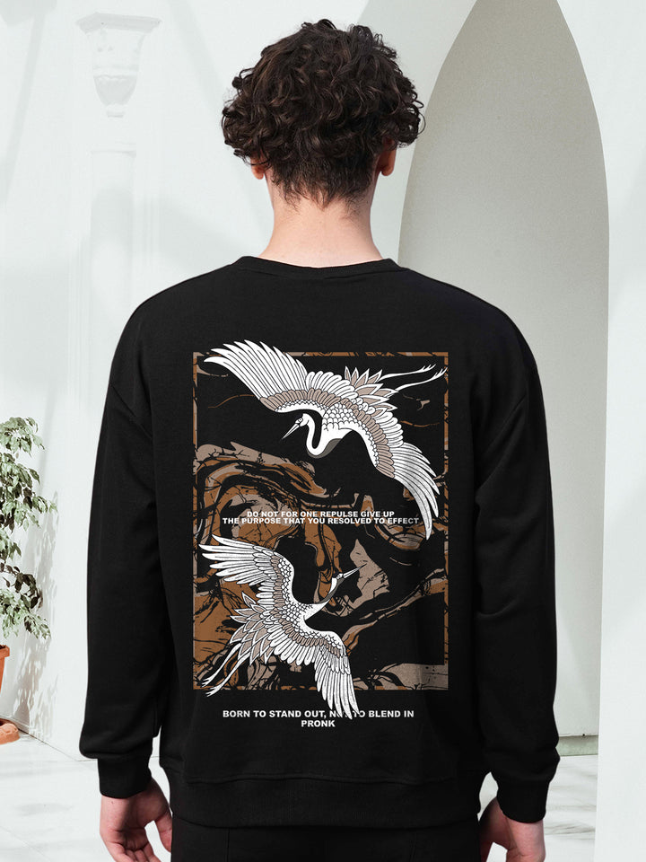 CONCRETE CRANES Drop Shoulder Premium Terry Sweatshirt