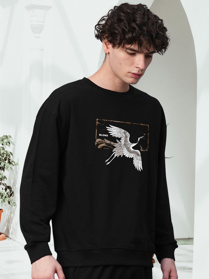CONCRETE CRANES Drop Shoulder Premium Terry Sweatshirt