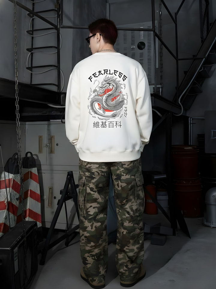 Fearless Men Drop Shoulder Premium Terry Sweatshirt