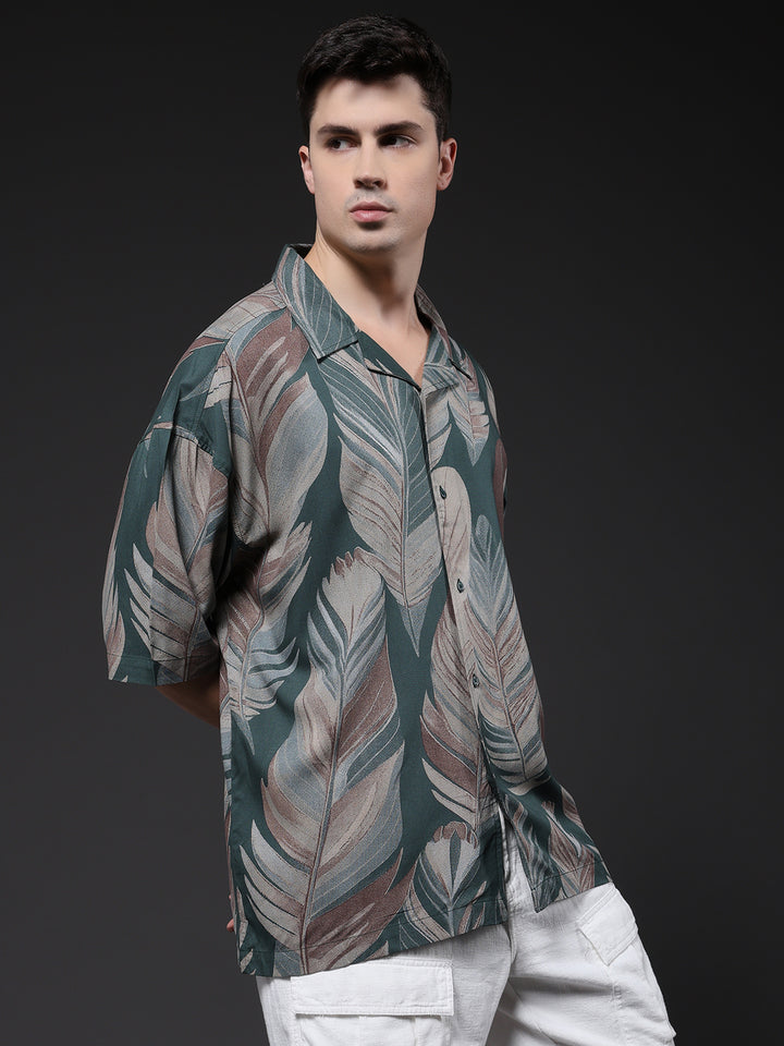 Mens Half Sleeve Casual Shirt  – Mint Green