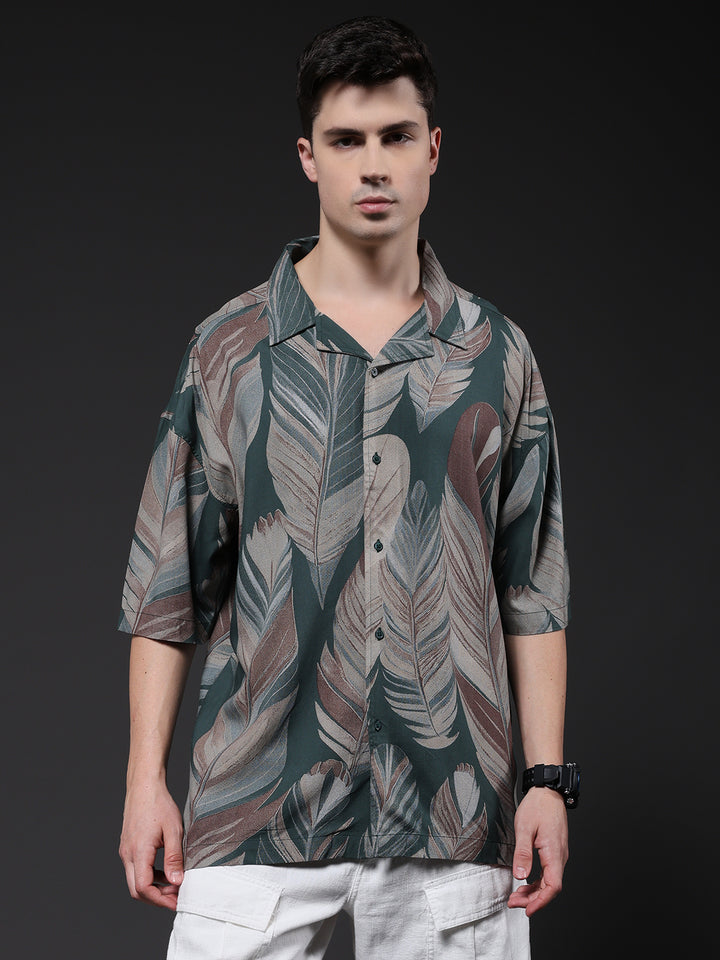 Mens Half Sleeve Casual Shirt  – Mint Green