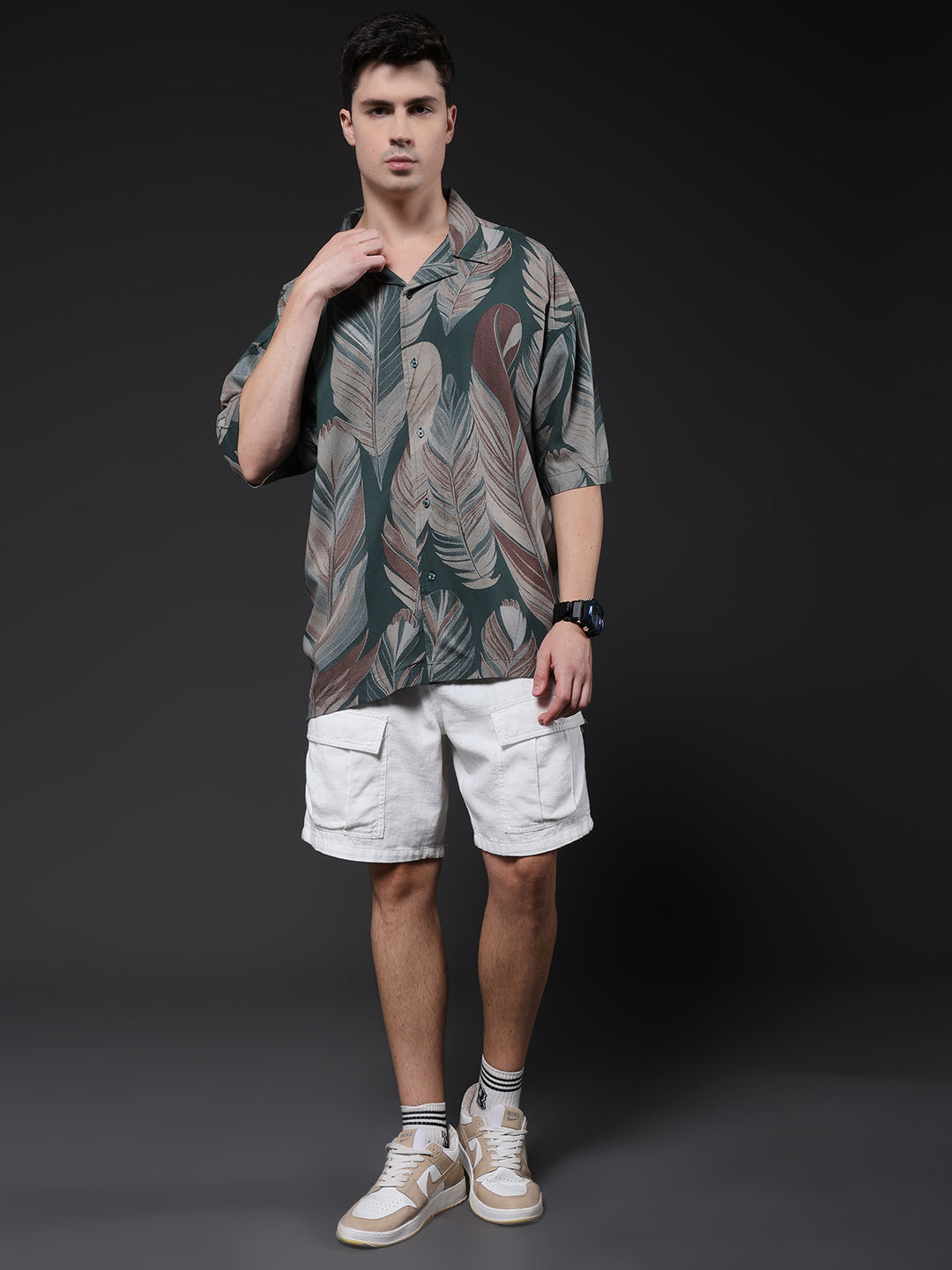 Mens Half Sleeve Casual Shirt  – Mint Green