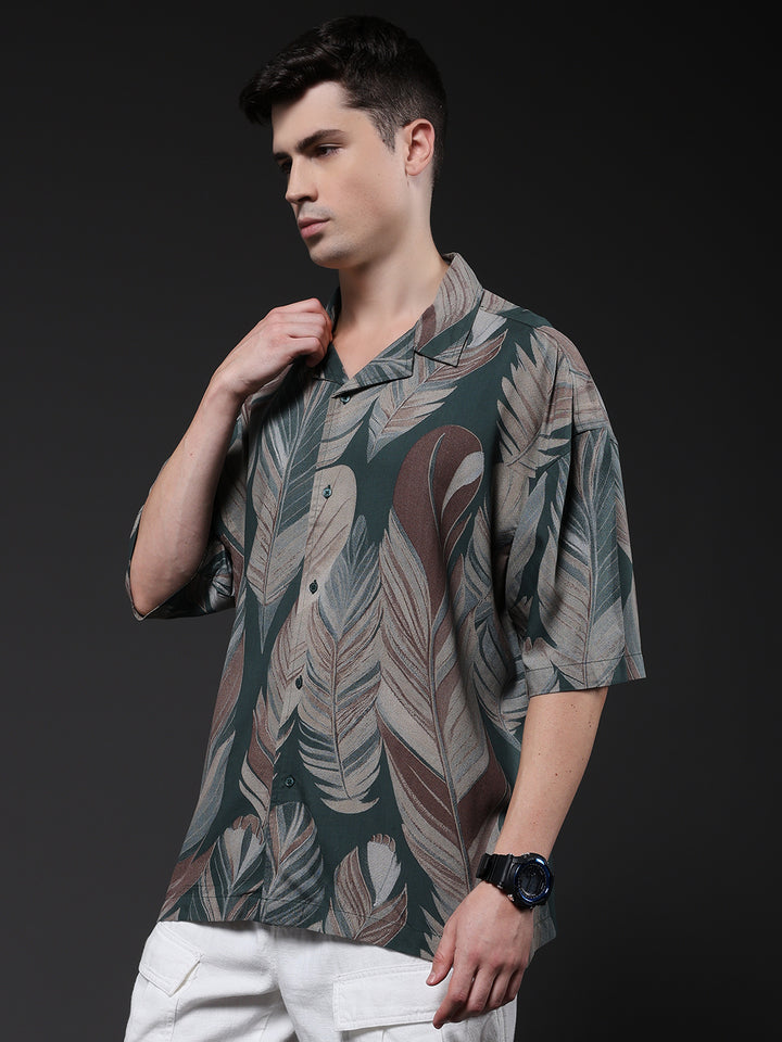 Mens Half Sleeve Casual Shirt  – Mint Green