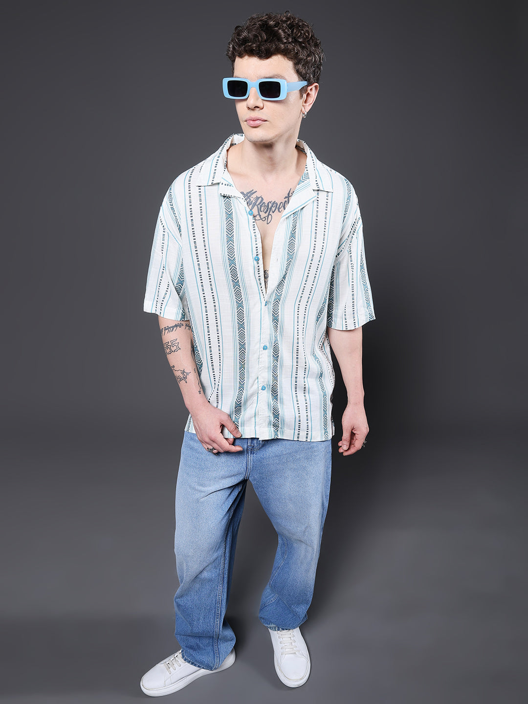 Mens Half Sleeve Casual Shirt  – Mint Green