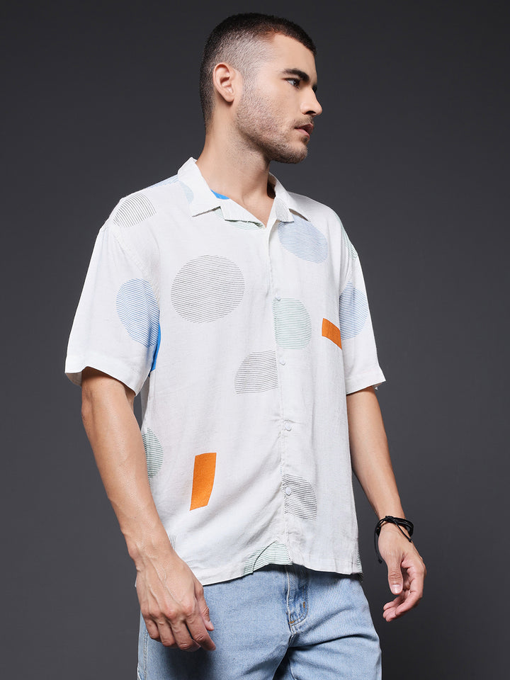 Mens Half Sleeve Casual Shirt  – Blue