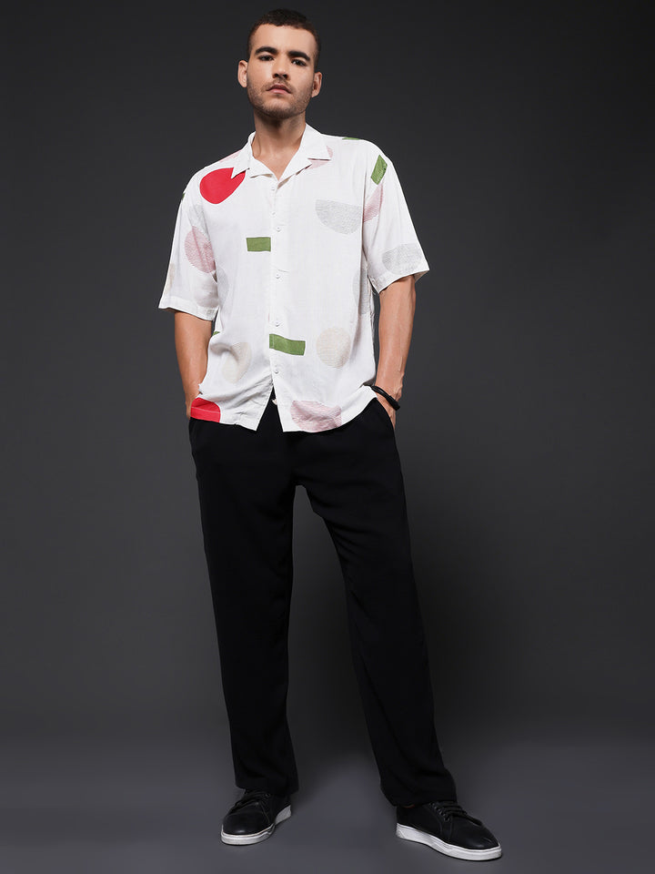 Mens Half Sleeve Casual Shirt  – Candy Red