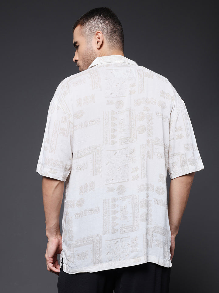 Mens Half Sleeve Casual Shirt  – Cocoa