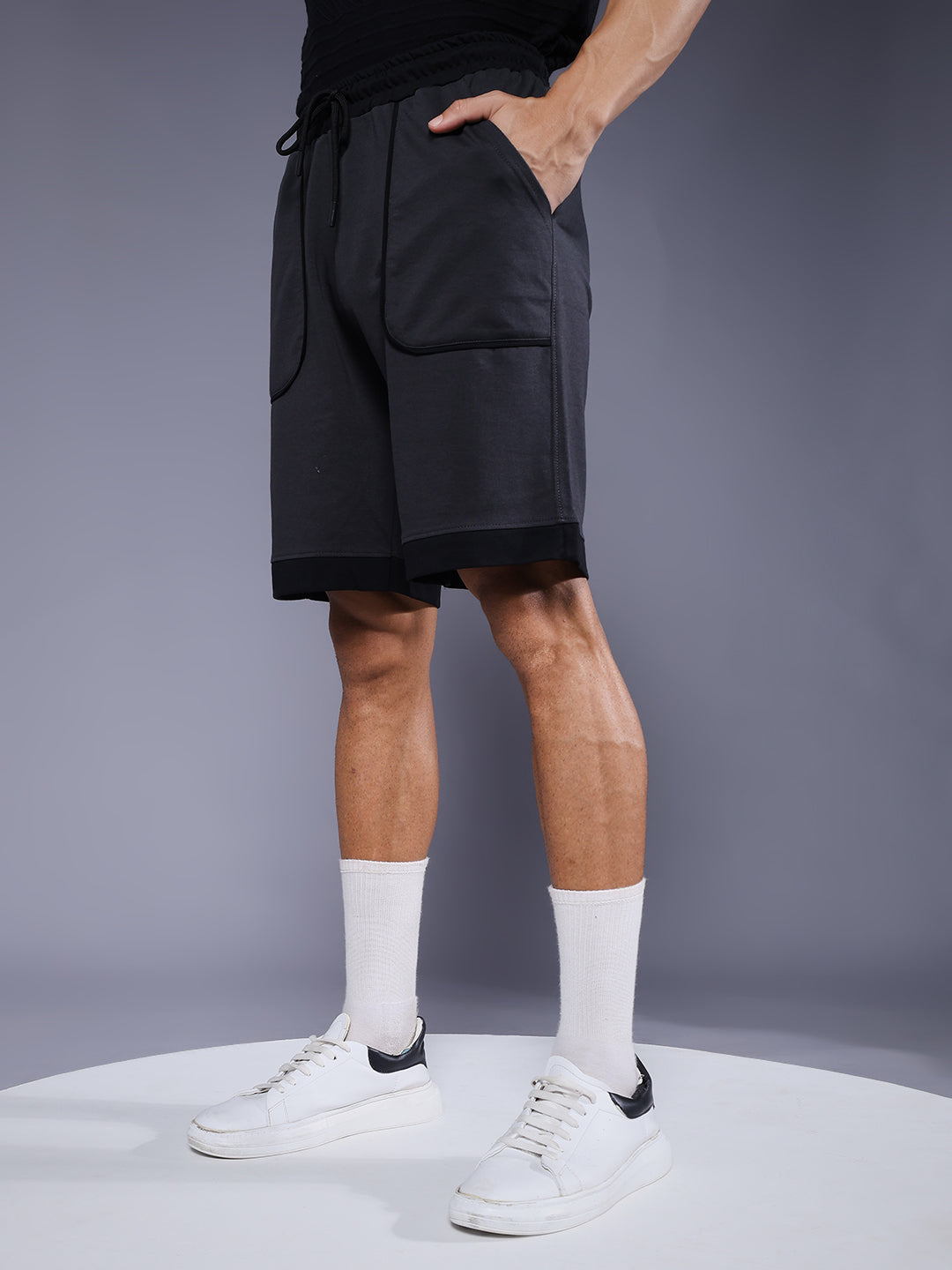 Mens Relaxed fit shorts - Dark Grey