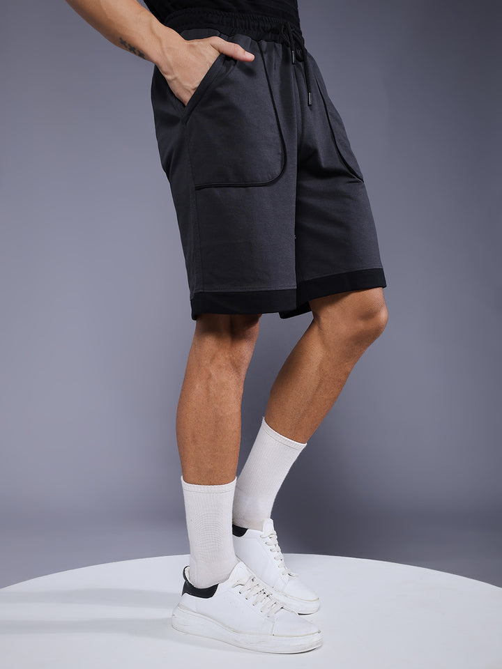 Mens Relaxed fit shorts - Dark Grey