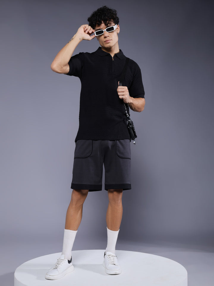 Mens Relaxed fit shorts - Dark Grey