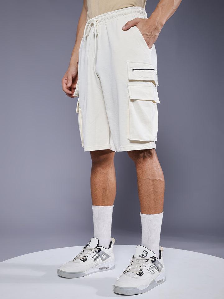 Mens Relaxed fit shorts - Off White