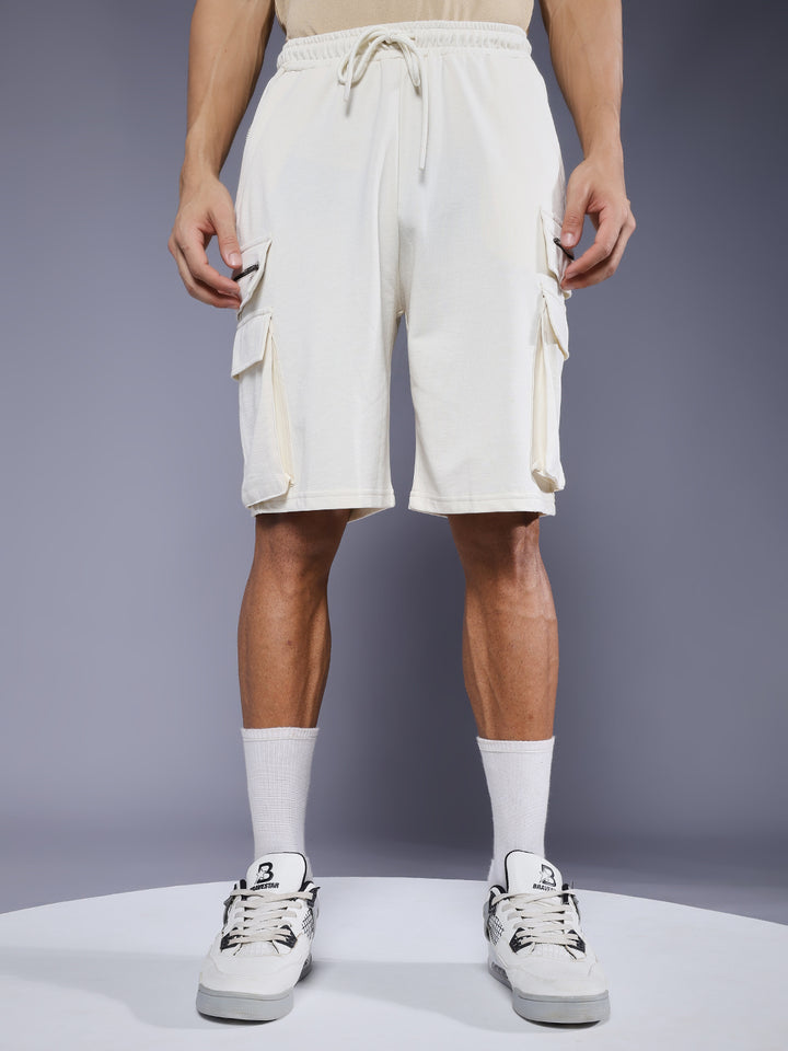 Mens Relaxed fit shorts - Off White