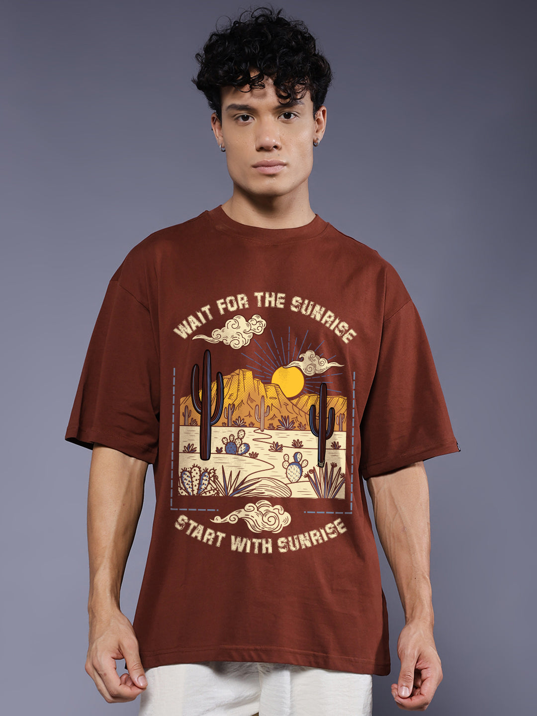 【サックス（48）】OLD BEACH RELAXED SS TEE Buy DNMX Men Graphic Print Boxy Fit Cr Online | Ajio.com