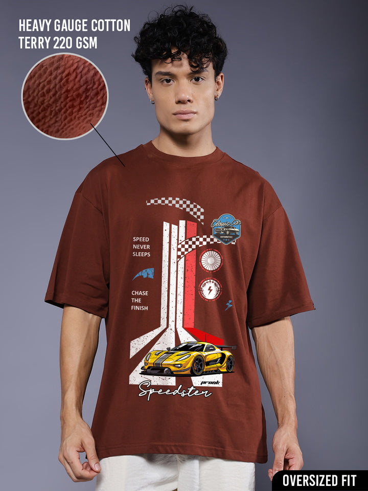 BLAZELINE Men Premium Oversized Terry T-shirt