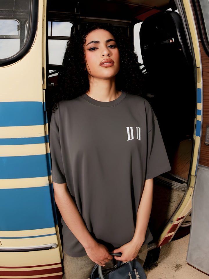 MANIFEST Women Oversized Terry Graphic T-Shirt