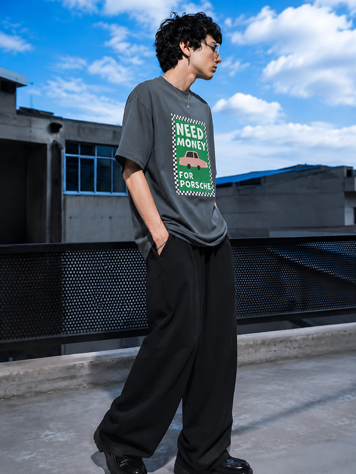 NEED MONEY Men Premium Oversized Terry T-shirt