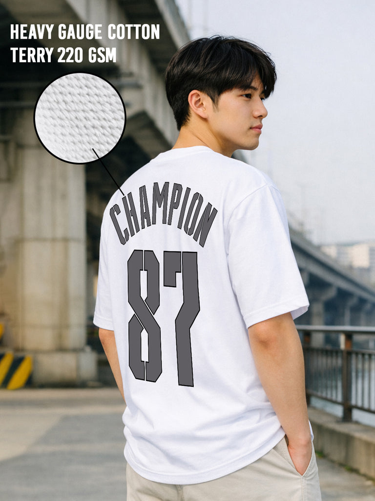 GRUNGE REBIRTH Men Terry Printed Oversized T-Shirt | PRONK – pronk.in